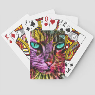 Kitty Cat Kitten Künstlerisch Design Spielkarten