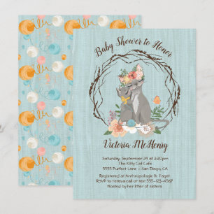 Kitty Cat Kitten und Momma Baby Dusche Einladungen