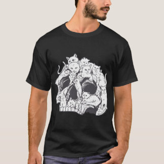 Kitty Cat mit Gun-Birthday und Halloween Cat Cost T-Shirt