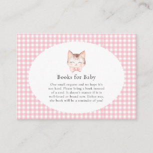 Kitty Cat Pink Purr-fect Baby Girl Babydusche Begleitkarte