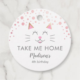 Kitty Cat Pink Zuhause Geschenkanhänger