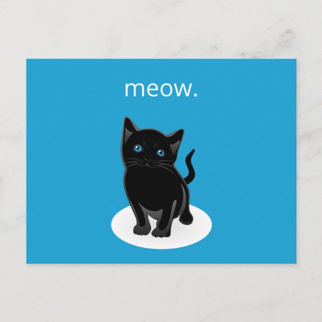 Kitty Cat Postkarte (Vorderseite)