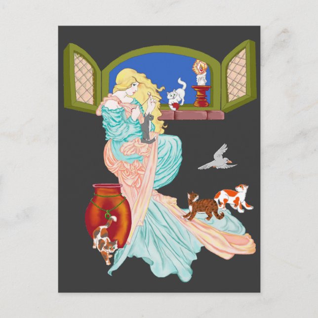 Kitty Cat Tales Postkarte (Vorderseite)