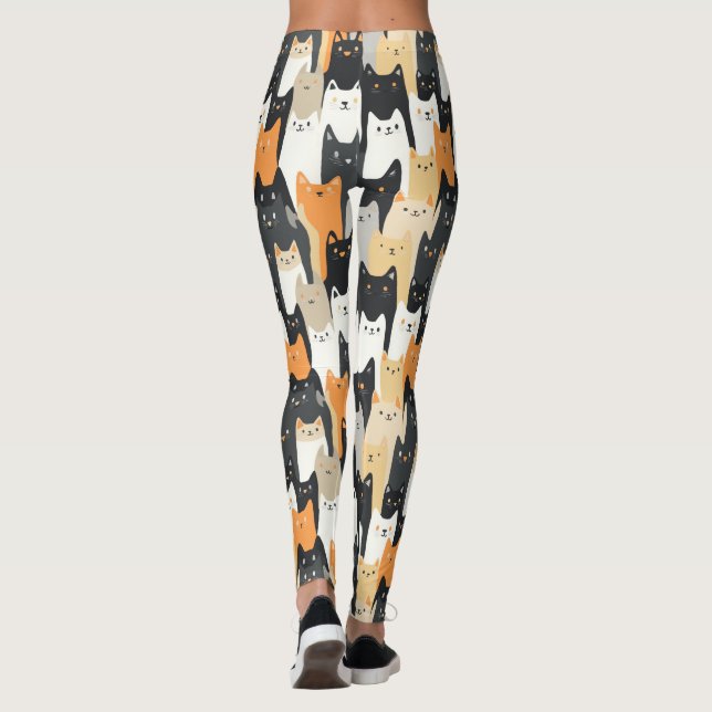 Kitty Cat-Tarnleggung Leggings (Rückseite)