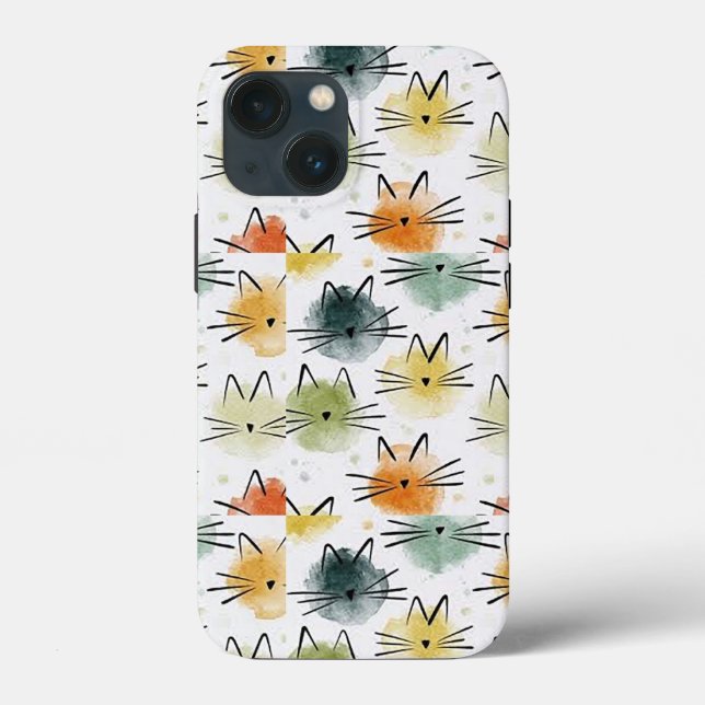 Kitty Cat Tough Apple iPhone 13 mini Coque (Verso)