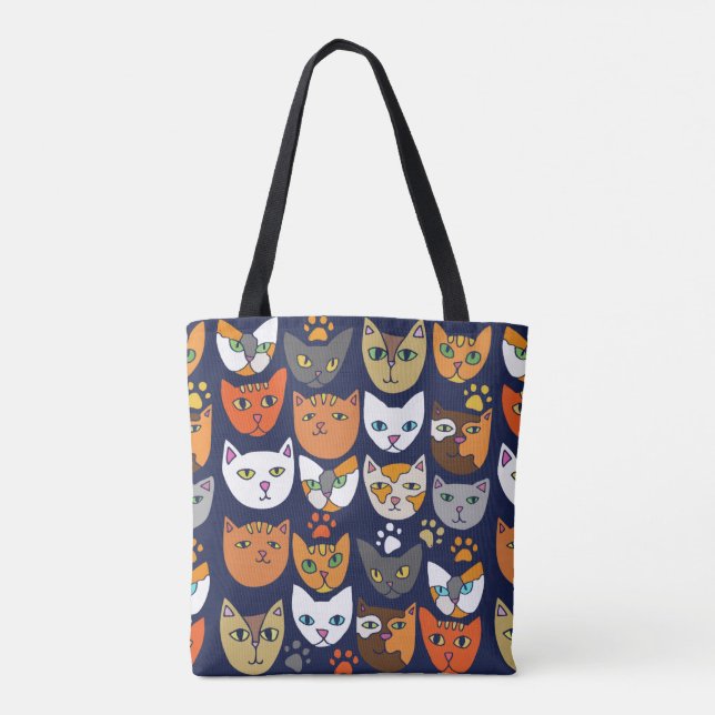 Kitty Cats jeden Caterday Tasche (Rückseite)