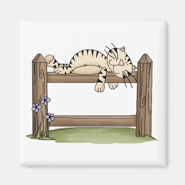 Kitty Cats - Kitty on Fence Magnet (Vorne)