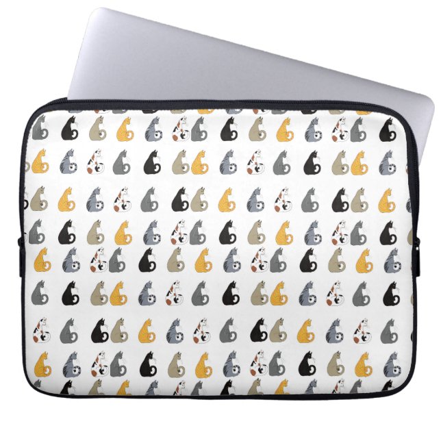 Kitty Cats Laptop-Hülle Laptopschutzhülle (Vorderseite)