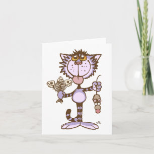 Kitty Cat's Show of Liebe notecard Karte