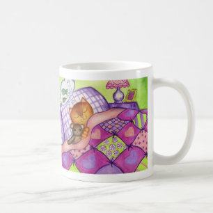 Kitty Chat Teddy Bear Quilg Mug