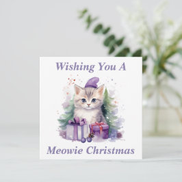 Kitty Christmas Card Dankeskarte