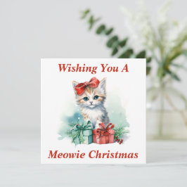 Kitty Christmas Card Dankeskarte