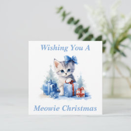 Kitty Christmas Card Dankeskarte