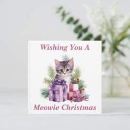 Kitty Christmas Card Dankeskarte