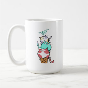 Kitty Cone Süße Katze Eiscreme Kawaii Kaffeetasse