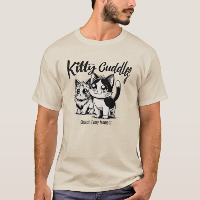 Kitty Cuddles : L'amour et les Purrs T-Shirt (Devant)