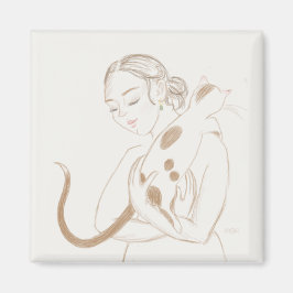 Kitty Cuddles Magnet