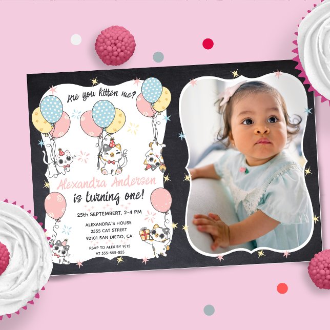 Kitty Cuteness Overload: Es ist das erste Purr-ty- Einladung (Von Creator hochgeladen)