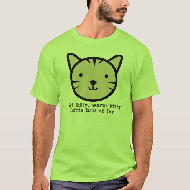 Kitty doux, Kitty chaud, peu de boule de T-shirt (Devant)