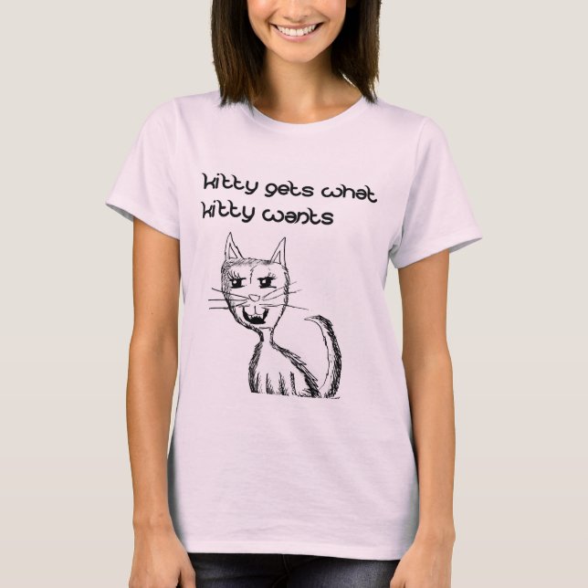 Kitty erhält, welcher Kitty Shirt will (Vorderseite)