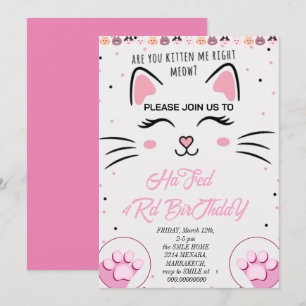 Kitty et amis Invitation d'anniversaire, P imprima