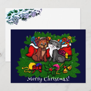 Kitty et Chiot, Bonne carte XMas