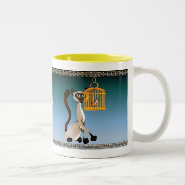 Kitty et tasse d'oiseau (Droit)