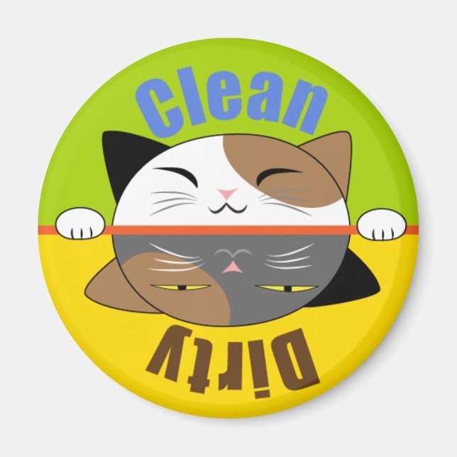 Kitty Face Dish Washer Magnet (Vorne)
