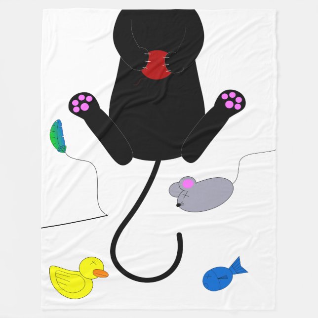 Kitty Fleecedecke (Vorderseite)