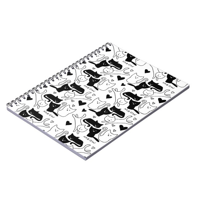 Kitty Galore Pattern Notizblock (Linke Seite)