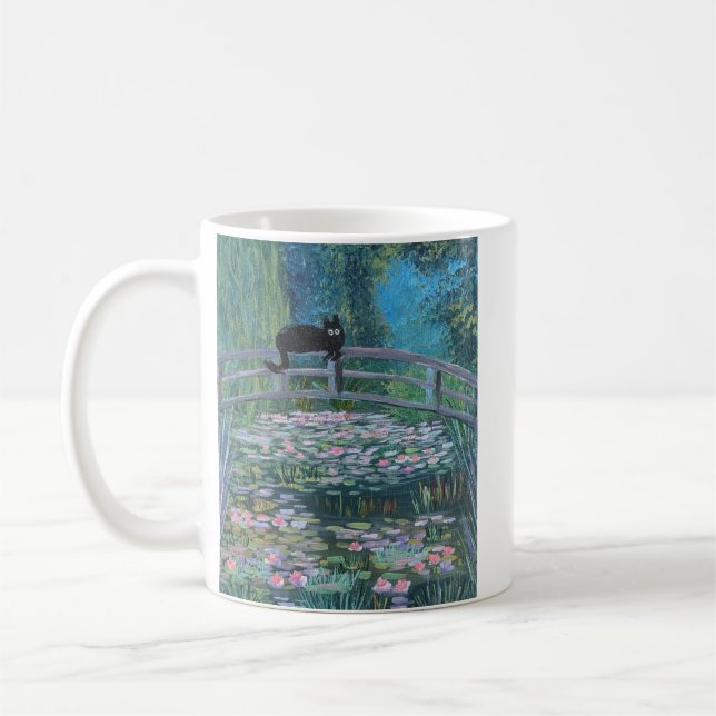 Kitty in Monet mug (Gauche)
