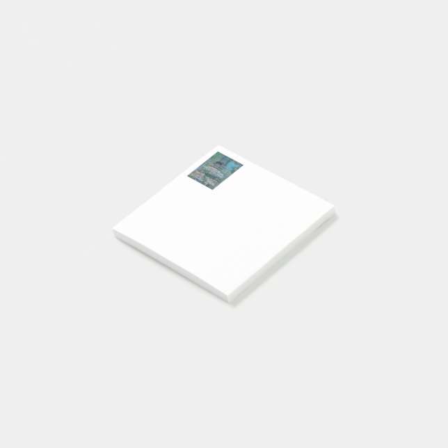 Kitty in Monet/POST IT NOTIES Post-it Klebezettel (angewinkelt)