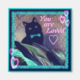Kitty Inspirations Magnet chat noir aimé