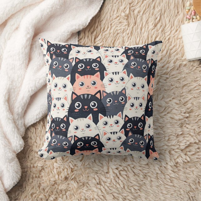 Kitty Kat Kaleidoscope Kissen (Decke)