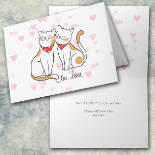 Kitty-Katze Purrfect Lieberomantische Feiertagskarte