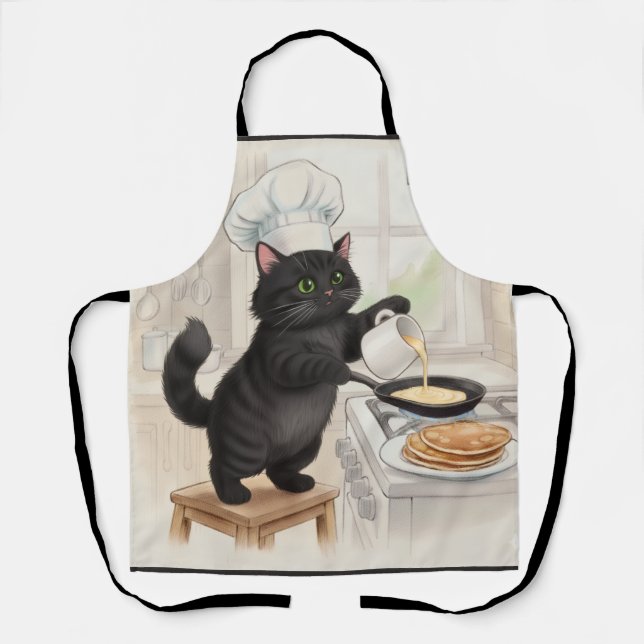 KItty Kichen Black Cat, Apron Schürze (Vorderseite)