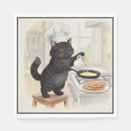 KItty Kichen Black Cat, Napkins Serviette