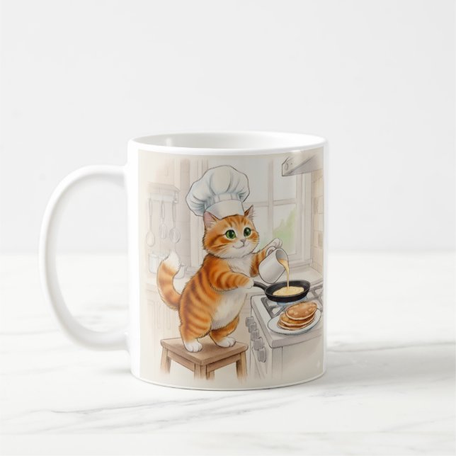 Kitty Küche, Aufkleber Kaffeetasse (Links)