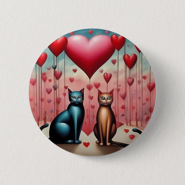 Kitty Liebe Button (Vorderseite)