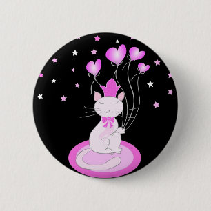 Kitty-Liebe - Button-Knopf Button