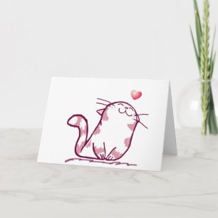 Kitty Liebe Feiertagskarte