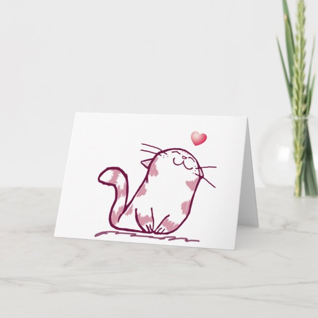 Kitty Liebe Feiertagskarte (Vorderseite)