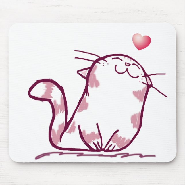 Kitty Liebe Mousepad (Vorne)