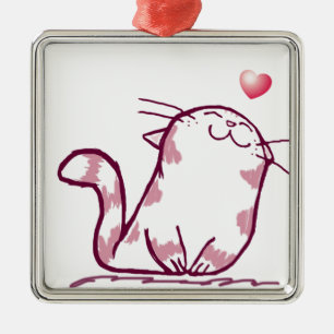 Kitty Liebe Ornament Aus Metall