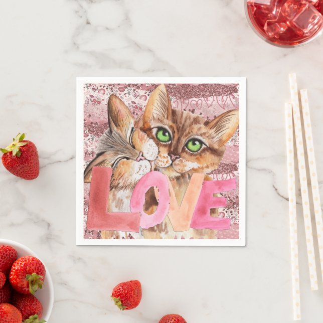 Kitty Liebe Serviette (Beispiel)