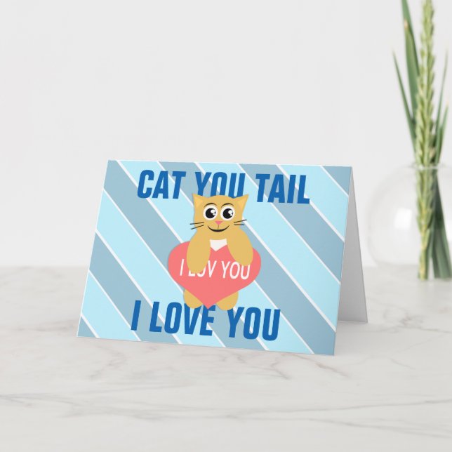 Kitty Lieben Valentinstag Feiertagskarte (Vorderseite)