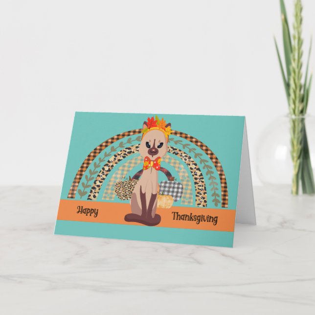 Kitty Lieben You Erntedank Card Dankeskarte (Vorderseite)