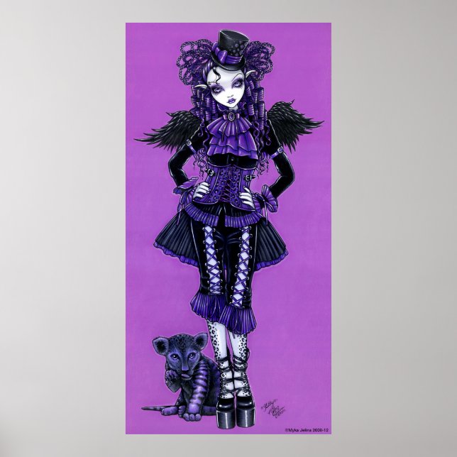 Kitty Lila Gothic Viktorianisch Angel Poster (Vorne)