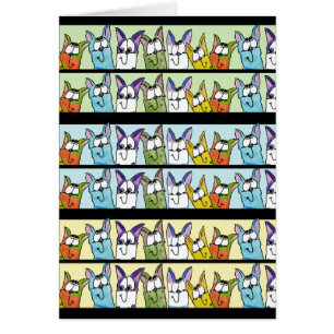 Kitty Lineup-farbige Katzen
