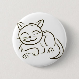 Kitty-Linie Zeichnen Button